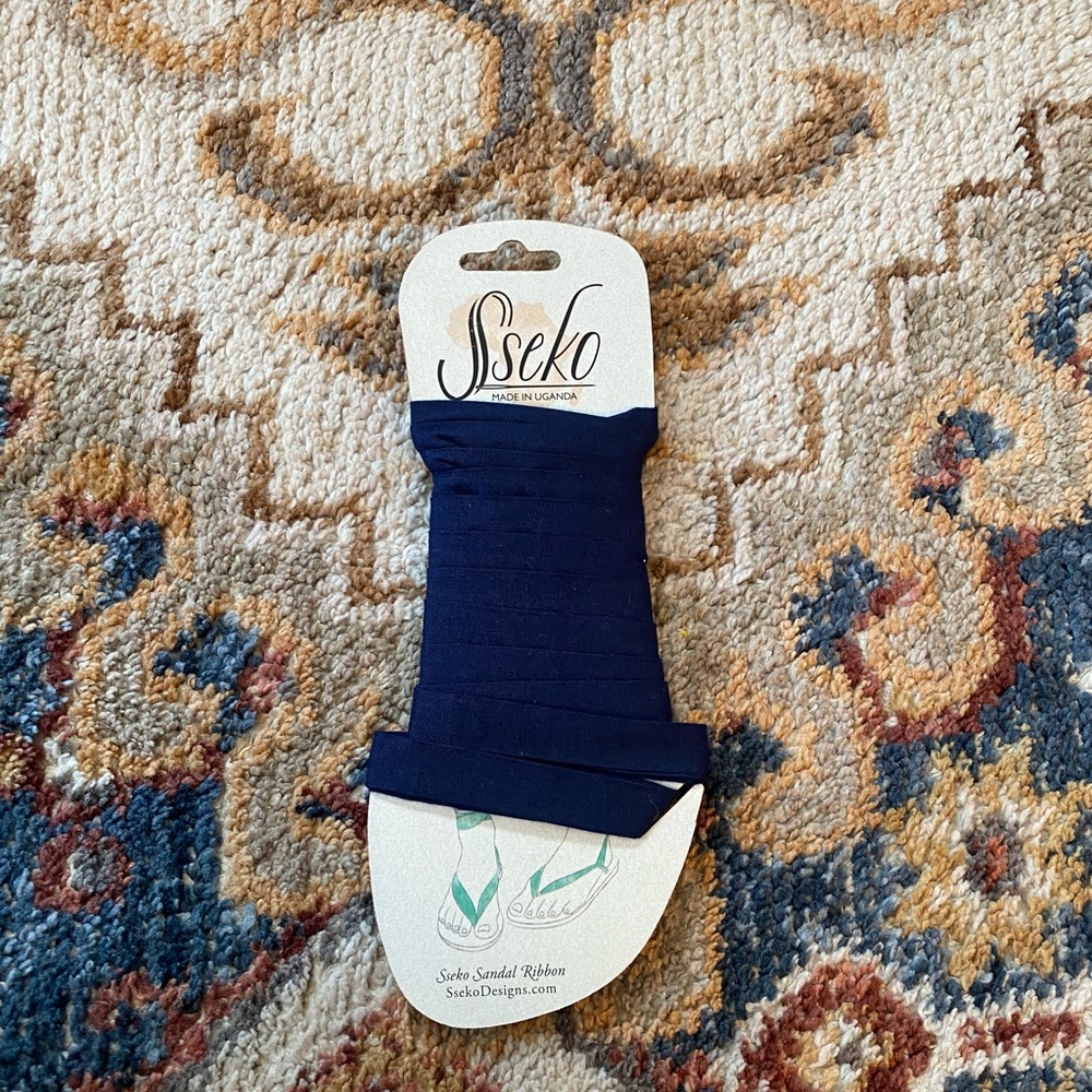 Sseko Ribbons for Ribbon Sandals (NEW) Color: Navy